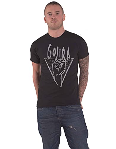 Gojira T Shirt Power Glove Band Logo Nue offiziell Herren Schwarz von Gojira