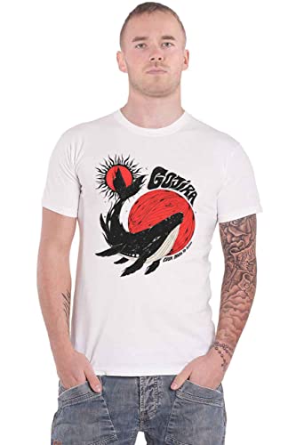 Gojira T Shirt Whale Band Logo Nue offiziell Herren Weiß L von Gojira