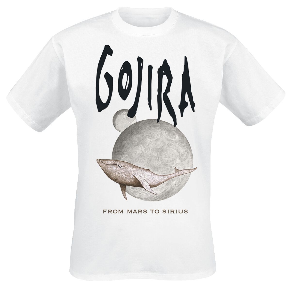 Gojira Whale From Mars T-Shirt weiß in S von Gojira