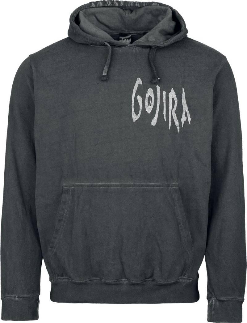 Gojira Whale Sun Moon Kapuzenpullover dunkelgrau in XXL von Gojira
