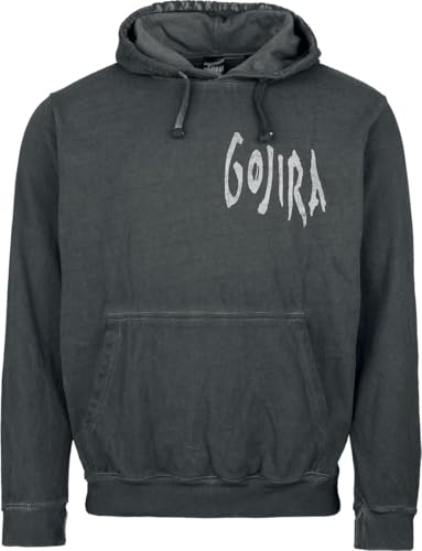 Gojira Whale Sun Moon Männer Kapuzenpullover dunkelgrau L 100% Baumwolle Band-Merch, Bands von Gojira