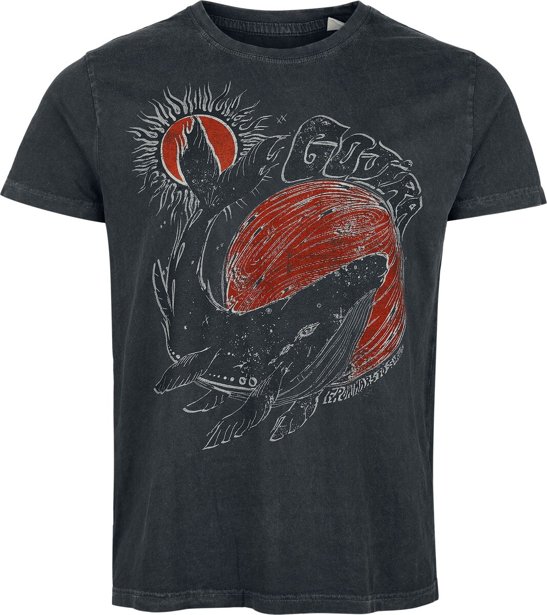 Gojira Whale Sun Moon T-Shirt dunkelgrau in XXL Gojira Whale Sun Moon T-Shirt dunkelgrau in XXL von Gojira