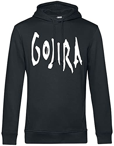 Gojira Woodblock Whales Männer Kapuzenpullover schwarz XXL von Gojira