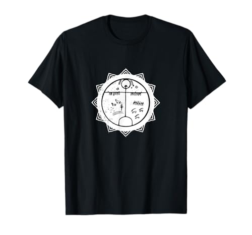 Gok Tengri Turk - Herren T-Shirt, Schwarz, S, Klassisch, Halbarm, Rundhals-Ausschnitt, Doppelt genähter Saum, Erdthema, Schamanentrommel, Türkische Spiritualität Gok Tengri Turk - Herren T-Shirt, Schwarz, S, Klassisch, Halbarm, Rundhals-Ausschnitt, Doppelt genähter Saum, Erdthema, Schamanentrommel, Türkische Spiritualität von Gok Tengri Turk