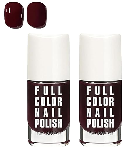 Cherry Mocha Gel Polish, 2024 Neue Cherry Mocha Nagellack Gel, Gel Polish Cherry Mocha Quick Dry Long Lasting, Gel Nail Polish Cherry Mocha For Nail Art Diy, DIY Maniküre Kit für Frauen (2pcs) von Gokame