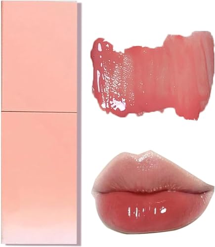 Dewys Water Glow Lip Tint, Mini Hydrating Lip Gloss, Mini Lip Jelly Liquid Lipstick, Water Glow Lip Tint Set 5 color, Long Lasting Moisturizing Lip Oil Gloss Lip (1#) von Gokame