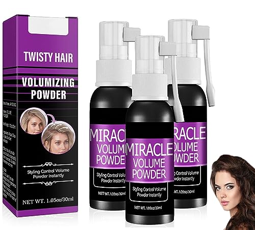 Flauschiges Puderspray für das Haar, Leave in Spray für trockenes Haar, langanhaltendes erfrischendes Spray, Leave-In trockenes Haarspray, flauschiges Haar (3pcs) von Gokame