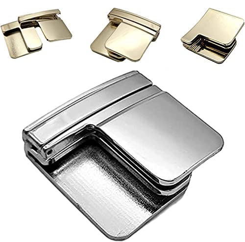 Gokame Invisible Belt Multi-Function Belt Clip, Multi-Function Belt Clip, Lazy Belt Cordless Buckle Belt Tighten the Waistband,No Buckle Metal Belts (Silver) von Gokame