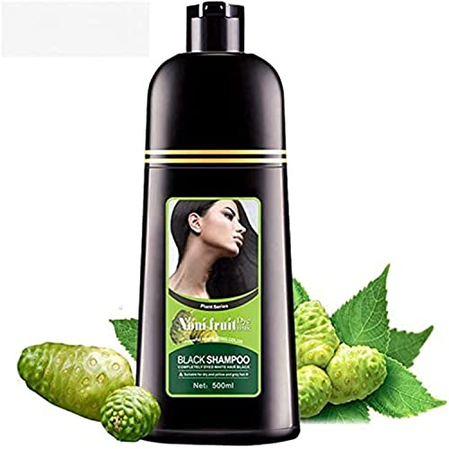 Gokame Organic Natural Fast Hair Dye Only 5 Minutes Noni Plant Black Shampoo,Shampoo Gegen Haarausfall,Hair Growth Shampoo,Restore Lustrous & Shiny Hair Shampoo For Men And Women von Gokame