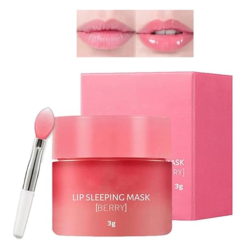 Gokame Sleeping Lip Mask - Lippenschlafmaske - Lip Sleeping Care Special Mask Care Moisture Korean Lip Balm Smooth - Lip Sleeping Mask - Suitable for Dry Chapped Peeling Cracked Lips (1bottle) von Gokame