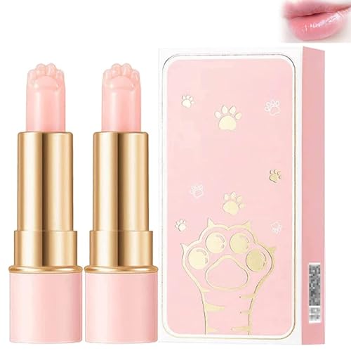 Gokame Thermochromic Lip Balm, Shaped Lip Balm, Smoothing Lip Lines, Suitable for Dry and Chopped Lips (2pcs) von Gokame