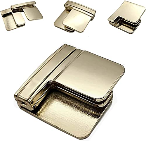 Invisible Belt Multi-Function Belt Clip, Multi-Function Belt Clip, Lazy Belt Cordless Buckle Belt Tighten the Waistband,No Buckle Metal Belts (Gold) von Gokame