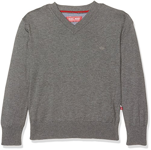 G.O.L. Jungen, V-Neck Pullover, Grau (Grey-Melange 3), 176 von G.O.L.