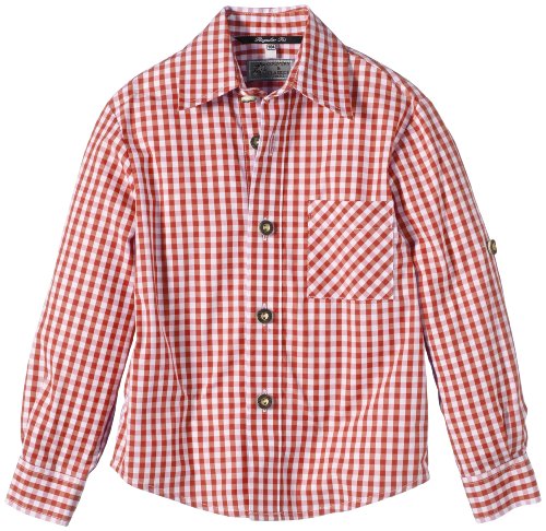G.O.L. Jungen Hemd Trachtenhemd, Vichy-Karo, Gr. 152, Rot (rot/weiß 7) von G.O.L.