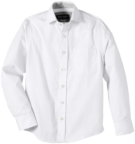 Gol Jungen Shirt met haaienkraag, slimfit Hemd, Weiß (White 6), 146 EU von G.O.L.