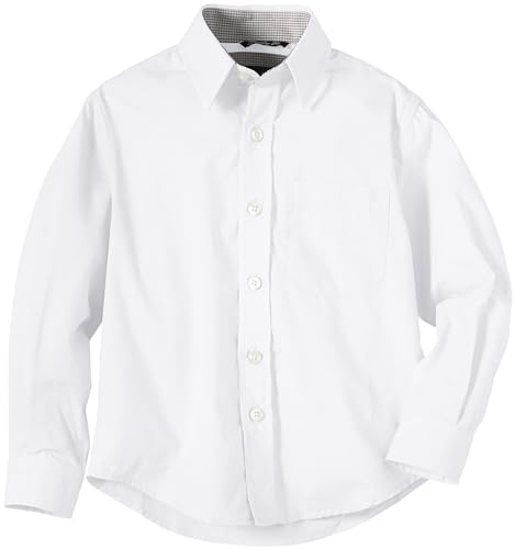 ESPRIT Jungen Shirt met kentkraag Hemd, Weiß (White 6), 110 EU von G.O.L.