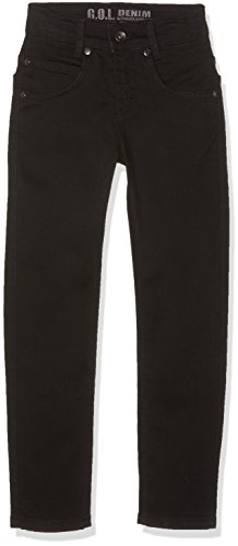 G.O.L. Jungen Röhren-Edel-Jeans, Slimfit Jeanshosen, Schwarz (Black 2), 128 von G.O.L.