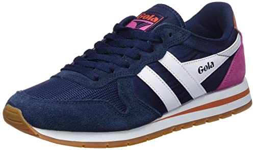 Gola B098K7SRJ2 Damen Daytona Sneaker, Navy/White/Hot Coral, 39 EU von Gola