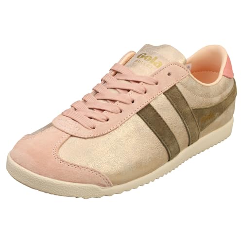 Gola Bullet Blaze Modische Damen-Sneaker, Roségold, Khaki, 40 EU von Gola