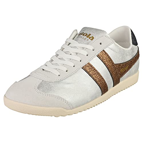 Gola Bullet Blaze Sneaker Damen Silbern/Bronze - 41 - Sneaker Low Shoes von Gola