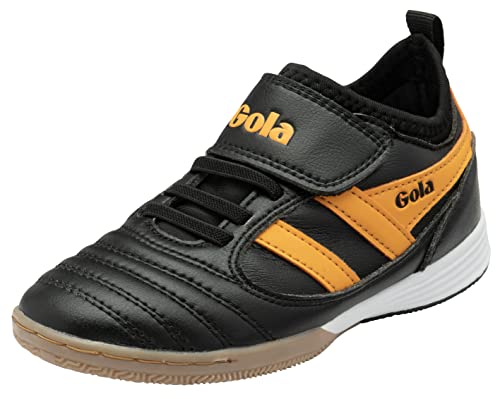 Gola Ceptor TX QF Futsal Shoe, Black/Sun, 33 EU von Gola