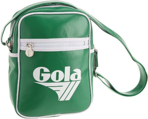 Gola Classics Bronson Mini Umhängetasche, Unisex Erwachsene, Mehrfarbig - Verde Mela Bianco - Größe: 20x27x12 cm von Gola