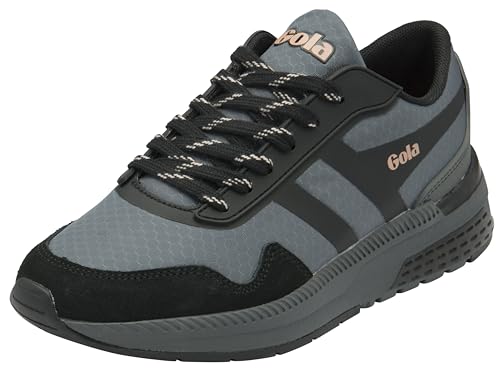 Gola Damen Atomics Road Running Shoe, Charcoal/Black/Pearl Pink, 38 EU von Gola