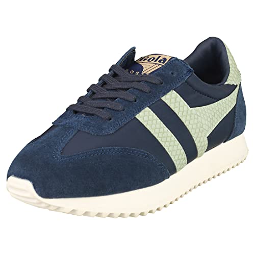 Gola Damen Boston 78 Snake Sneaker, Navy/Sage, 37 EU von Gola