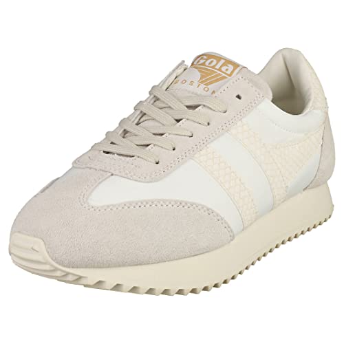 Gola Damen Boston 78 Snake Sneaker, Off White/Off White, 37 EU von Gola