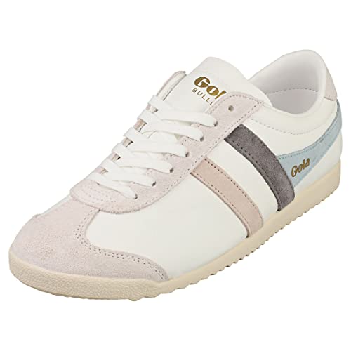 Gola Damen Bullet Trident Sneaker, White/Powder Blue/Blossom, 39 EU von Gola