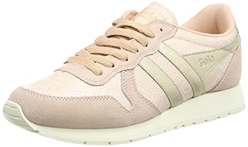 Gola Damen Daytona Lizard Sneaker, Blush Pink/Gold, 41 EU von Gola