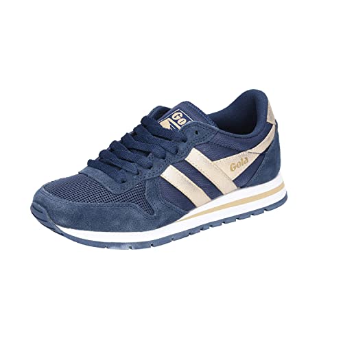 Gola Damen Daytona Mirror Sneaker, Navy/Gold, 38 EU von Gola