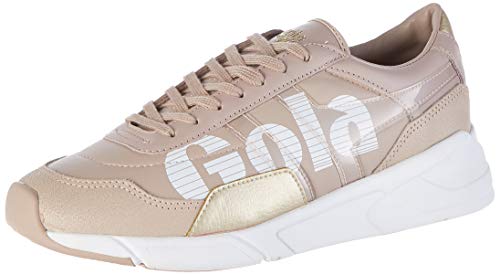 Gola Damen Eclipse Tribute Sneaker, Pink (Blossom/White/Gold Kw), 38 EU von Gola