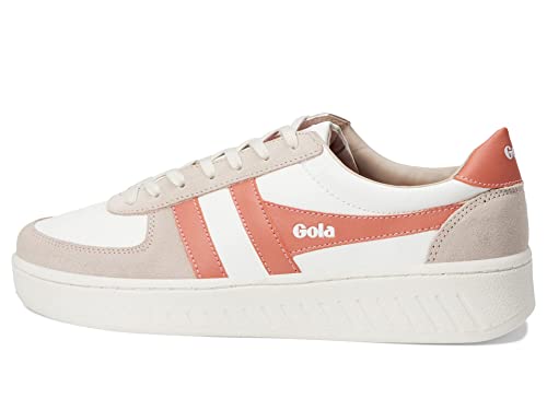 Gola Damen Grandslam Pure Sneaker, White Blossom Hot Coral, 37 EU von Gola