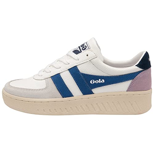 Gola Damen Low-Top Sneaker, Weiß/Saphir/Marineblau von Gola