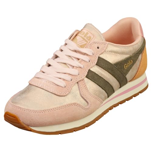 Gola Daytona Blaze Modische Damen-Sneaker, Roségold, Khaki, 39 EU von Gola