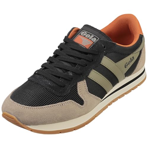 Gola Daytona Klassische Herren-Sneaker, Schwarz / Khaki, Schwarz Khaki, 42 1/3 EU von Gola