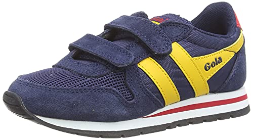 Gola Daytona Velcro Sneaker, Navy/Sun/Red, 28 EU von Gola