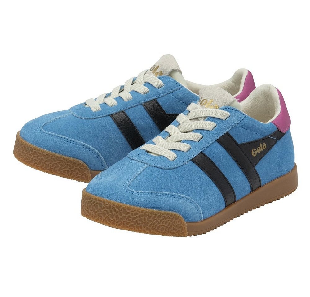 Gola Elan 2025 (Wildleder,Schnürverschluss) hellblau/schwarz/fuchsiapink Sneaker von Gola