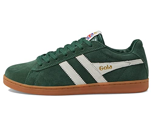 Gola Equipe Herren-Sneaker aus Wildleder, Evergreen/Off-White/Gum, 43 EU von Gola