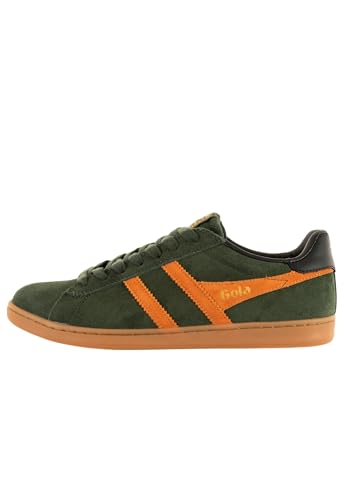 Gola Equipe II Suede Dark Khaki/Moody Orange/Black Größe EU 43 von Gola