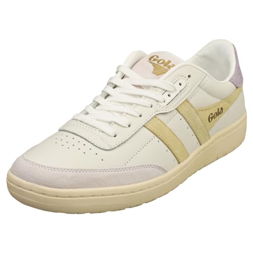 Gola Falcon Damen Freizeit-Sneaker, White Lemon, 8 UK von Gola