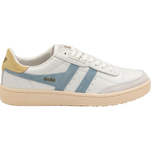 Gola Unisex Falcon Sneaker, White/Iceberg/Lemon, 38 EU von Gola