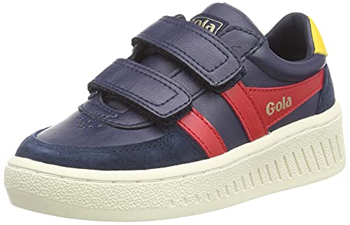 Gola Grandslam Classic Velcro Sneaker, Navy/Red/Sun, 31 EU von Gola