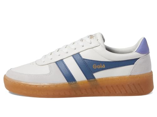 Gola Grandslam Elite CLB621 Damen Leder-Sneaker, White/Moonlight/Lavender/Gum, Gr. 41 von Gola