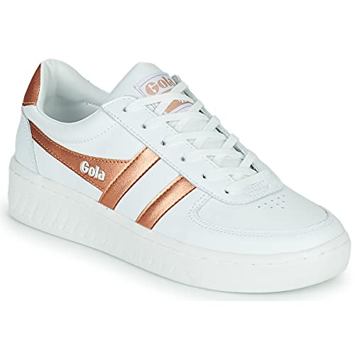 Gola Grandslam Sneaker Damen Weiss/Bronze - 41 - Sneaker Low Shoes von Gola