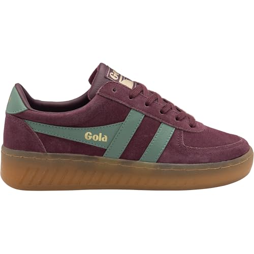 Gola Grandslam Suede - Damen Sneaker - Windsor-Wine-Green-Mist-Gum, Größe:37 EU von Gola
