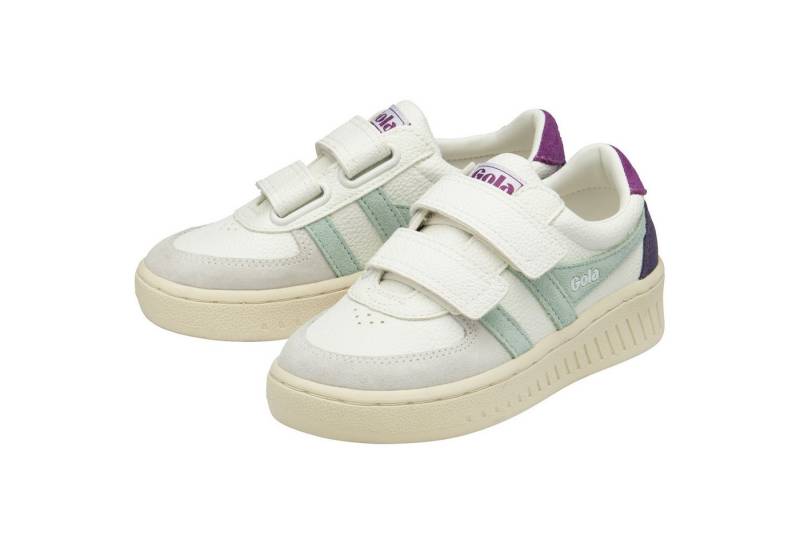 Gola Grandslam Trident 2025 (PU,Klettverschluss) weiss/türkis/violett Sneaker von Gola