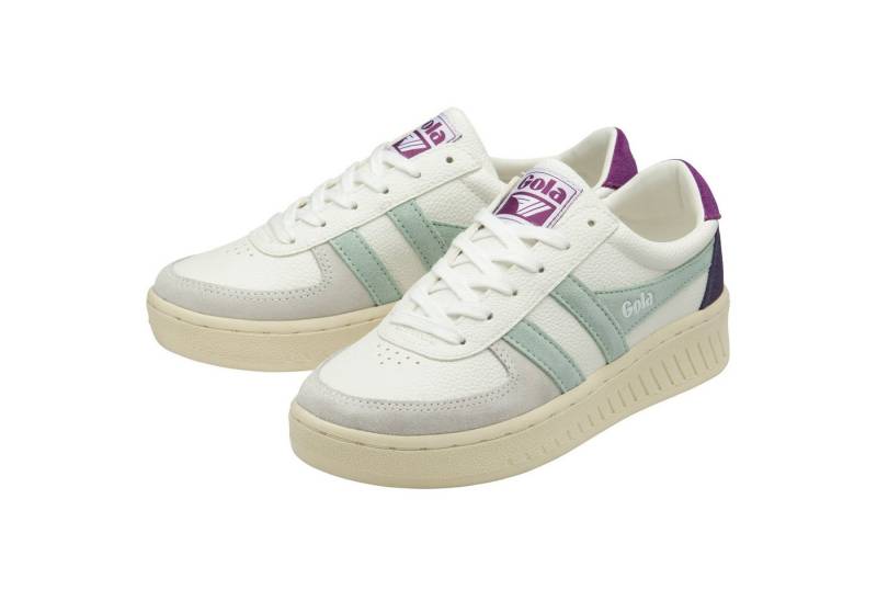 Gola Grandslam Trident 2025 weiss/hellgrau/violett Damen Sneaker von Gola