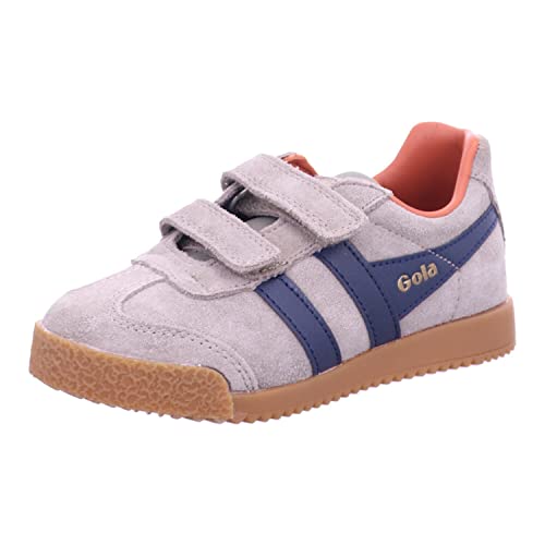 Gola Harrier Strap Sneaker, Rhino/Navy/Moody Orange, 32 EU von Gola